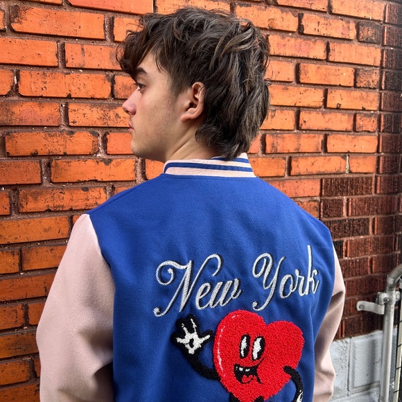 Red Heart NEW YORK Varsity Jacket. NWT - Picture 2 of 8